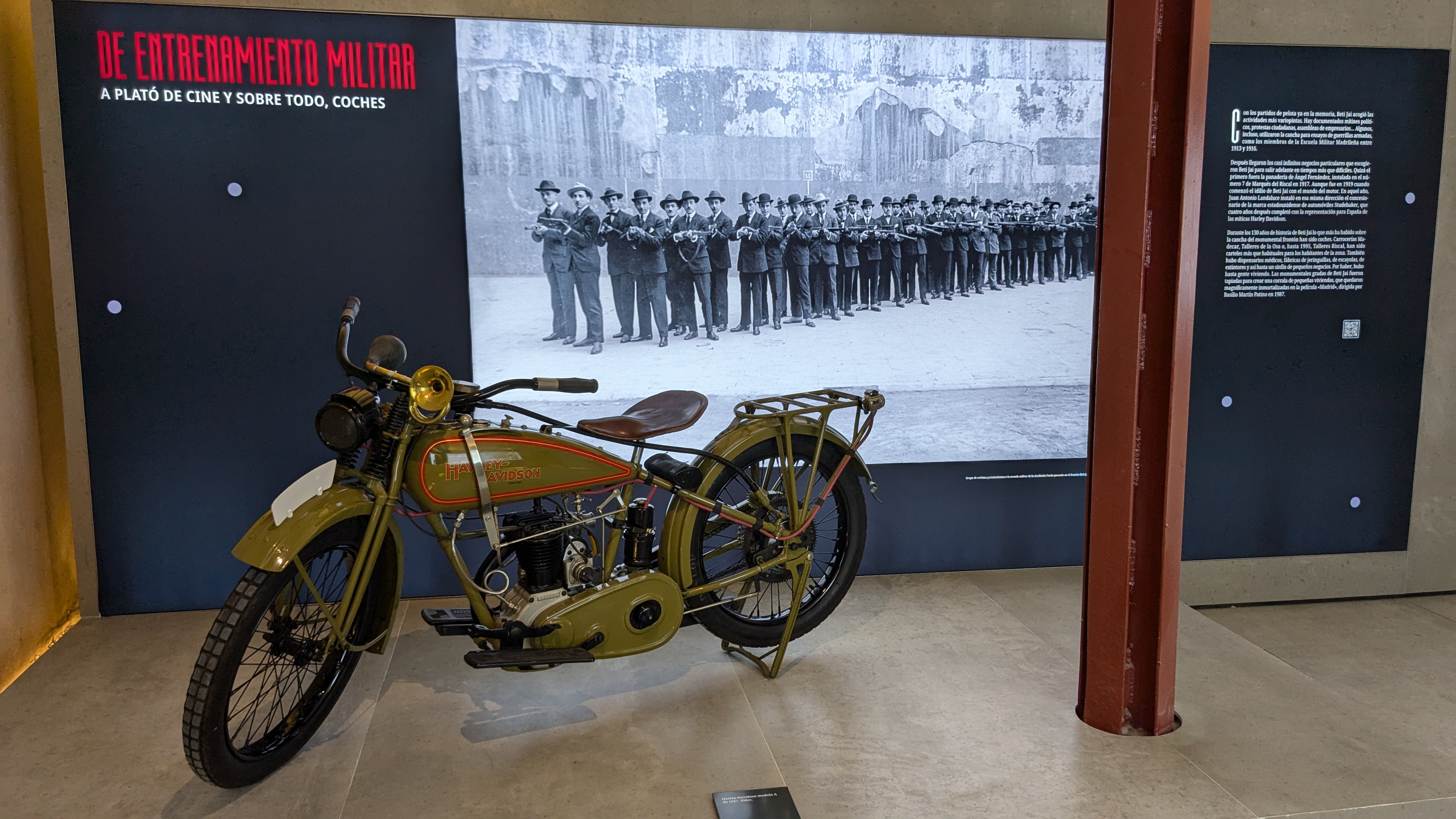 Harley Davidson de la misma época en que el Beti-Jai fue un concesionario